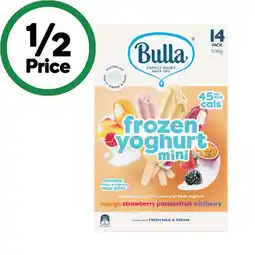 Woolworths Bulla Everyday or Variety Ice Cream Multipacks 400-700ml Pk 8-14 offer