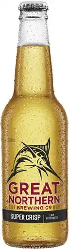 Coles Great Northern Super Crisp Lager Bottles offer