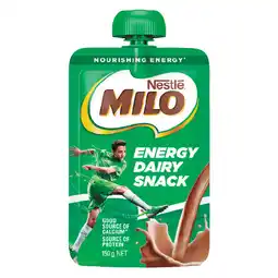 Woolworths Nestlé Milo Energy Dairy Snack offer