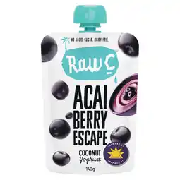 Woolworths Raw C Coconut Yoghurt Pouch offer