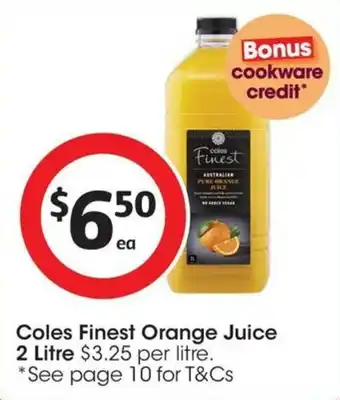 Coles Finest Orange Juice