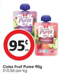 Coles Coles Fruit Puree offer