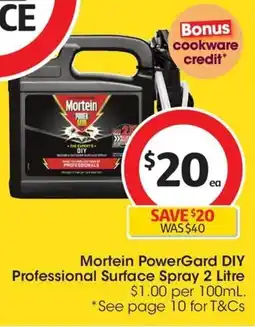 Coles Mortein PowerGard DIY Professional Surface Spray offer
