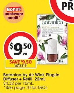 Coles Botanica by Air Wick Plug-In Diffuser + Refill offer