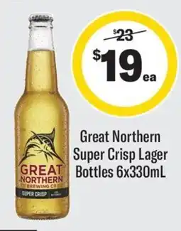 Coles Great Northern Super Crisp Lager offer