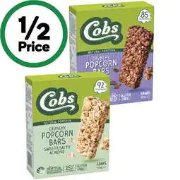 Woolworths Cobs Crunchy Popcorn Bars offer