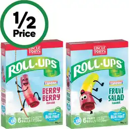 Woolworths Uncle Tobys Roll Ups offer