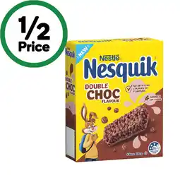 Woolworths Nesquik Cereal Bars offer