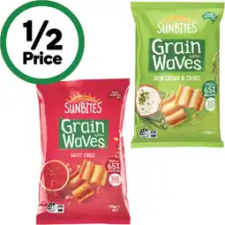 Woolworths Sunbites Grain Waves Wholegrain Chips offer