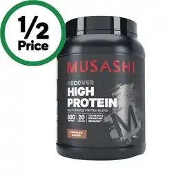 Woolworths Musashi High Protein Powder offer