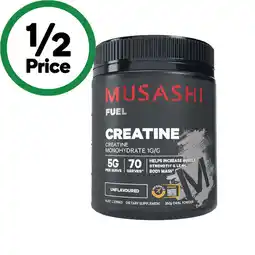 Woolworths Musashi Creatine offer