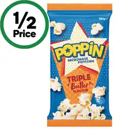 Woolworths Poppin Microwave Popcorn offer