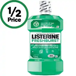 Woolworths Listerine Antibacterial Mouthwash offer