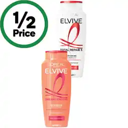 Woolworths L’Oréal Elvive Shampoo or Conditioner 340ml offer