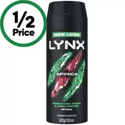 Woolworths Lynx Deodorant or Antiperspirant 165ml offer