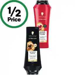 Woolworths Schwarzkopf Extra Care Shampoo or Conditioner 400ml offer