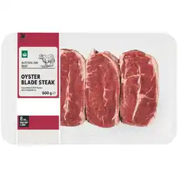 Woolworths Australian Beef Oyster Blade Steak – From the Meat Dept offer