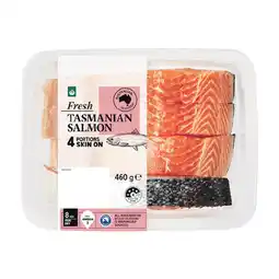 Woolworths Australian Fresh Salmon Portions Skin On offer