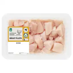 Woolworths Australian Fresh RSPCA Approved Chicken Breast Diced offer