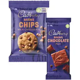 Woolworths Cadbury Chocolate Chips, Melts or Blocks 165-225g offer