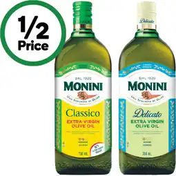 Woolworths Monini Extra Virgin Olive Oil offer
