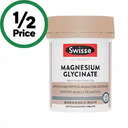 Woolworths Swisse Ultiboost Magnesium Glycinate Tablets offer