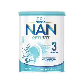 Woolworths Nestlé NAN OPTIPRO Stage 3 Toddler Milk Drink offer