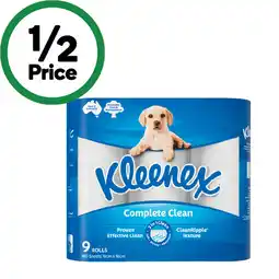 Woolworths Kleenex Complete Clean Toilet Tissue offer