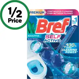 Woolworths Bref Blue Active, Power Active or Deluxe Toilet Rim Block 50g offer
