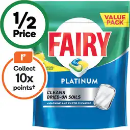 Woolworths Fairy Platinum Dishwasher Tablets offer