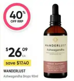 Healthy Life Wanderlust Ashwagandha Drops offer