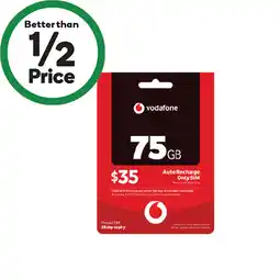 Woolworths Vodafone $35 Starter Pack‡ offer