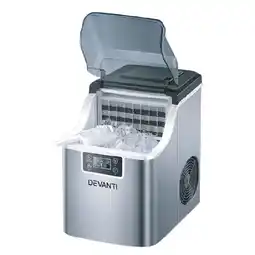 Woolworths Devanti Ice Maker Machine Commercial Portable Ice Cube Tray Countertop offer