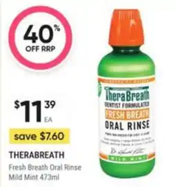 Healthy Life TheraBreath Fresh Breath Oral Rinse offer