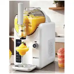 Woolworths Devanti Slushie Machine Ice Cream Maker White offer