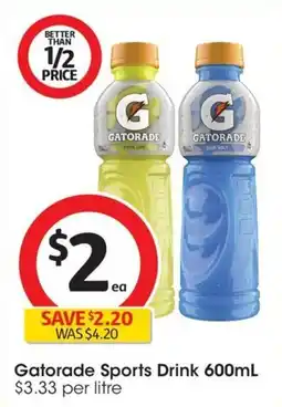 Coles Gatorade Sports Drink offer