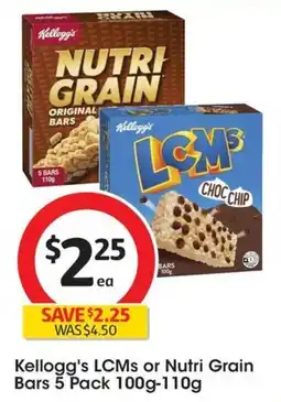 Coles Kellogg's LCMs or Nutri Grain Bars offer