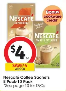 Coles Nescafe Coffee Sachets offer
