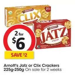 Coles Arnott's Jatz or Clix Crackers offer