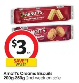 Coles Arnott's Creams Biscuits offer