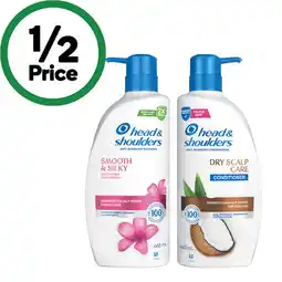 Woolworths Head & Shoulders Shampoo or Conditioner 660ml offer