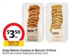 Coles Coles Bakery Cookies or Biscuits offer