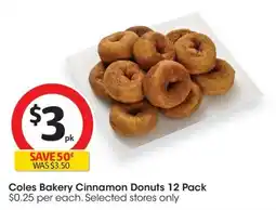 Coles Coles Bakery Cinnamon Donuts offer