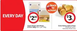 Coles Coles Simply Soft Wraps offer