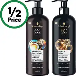 Woolworths Schwarzkopf Extra Care Shampoo or Conditioner 950ml offer