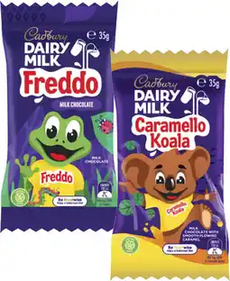 Coles Cadbury Giant Caramello Koala or Freddo Frog 35g offer