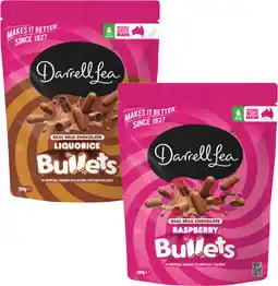 Coles Darrell Lea Bullets or BB's 150g-204g offer