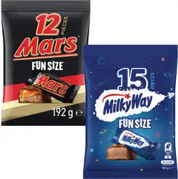 Coles Mars or Skittles Fun Size 132g-192g offer