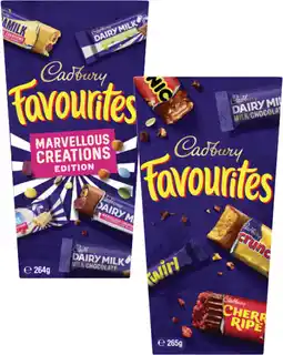 Coles Cadbury Favourites-265g offer