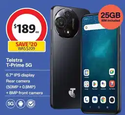 Coles Telstra T-Prime 5G offer